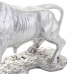 Deko-Figur Alexandra House Living Silber Polyesterharz Stier 17 x 32 x 43 cm