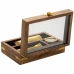 Figurensatz Alexandra House Living Braun Holz Glas Messing Sand 10 x 5 x 15 cm 4 Stücke