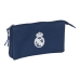 Pennenetui met 3 vakken Real Madrid C.F. Marineblauw 22 x 12 x 3 cm