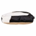 Cuscino Alexandra House Living Bianco Nero Pelle 10 x 48 x 48 cm