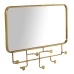 Bengaleiro de parede Alexandra House Living Dourado Metal 80 x 6,5 x 61 cm