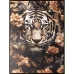 Maľba Romimex Drevo MDF Tiger 83 x 123 x 4 cm