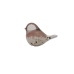 Decorative Figure Romimex Pink Glass Bird