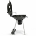 Barbecue a Carbone con Coperchio e Ruote Livoo DOC270 Nero Metallo Rotondo