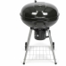 Coal Barbecue with Cover and Wheels Livoo DOC270 Black Metal Circular