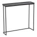 Hall de Entrada 84 x 26 x 78 cm Preto Cinzento Metal (2 Unidades)