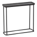 Hall de Entrada 84 x 26 x 78 cm Preto Cinzento Metal (2 Unidades)