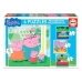 Комплект от 4 Пъзела   Peppa Pig Cosy corner         16 x 16 cm 43 Части