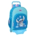 Mochila Escolar com Rodas Lilo & Stitch Hawaii Azul 33 x 42 x 14 cm