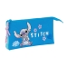 Pennenetui met 3 vakken Lilo & Stitch Hawaii Blauw 22 x 12 x 3 cm