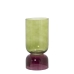 Vaso Alexandra House Living Verde Violeta Cristal 12 x 25 cm