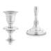 Candelabru Argintiu Aluminiu 4,5 x 20 x 7,5 cm (8 Unități)