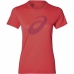 Camisola de Manga Curta Mulher Asics SS Graphic Vermelho