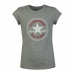 T-Shirt met Korte Mouwen voor kinderen Converse Timeless Chuck Patch G Grijs