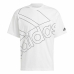 Kortærmet T-shirt til Mænd Adidas Giant Logo Hvid