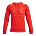 Bluza z kapturem Męska Under Armour Rival Fleece Big Logo Pomarańczowy