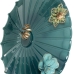 Decorazione da Parete Alexandra House Living Azzurro Metallo Fiore 35,5 x 7,5 cm