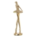 Dekorativ Figur Alexandra House Living Gyllen Akryl Plast Melamin Ballerina 10 x 10 x 30 cm