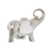 Prydnadsfigur Alexandra House Living Vit Silvrig Keramik Elefant 20 x 9 x 18 cm