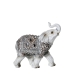 Dekorativ Figur Alexandra House Living Hvit Akryl Plast Melamin Elefant 15 x 7 x 15 cm