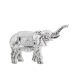 Statua Decorativa Alexandra House Living Argentato Acrilico Plastica Melammina Elefante 18 x 7 x 12 cm