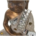 Deko-Figur Alexandra House Living Weiß Gold Acryl Kunststoff Melamine Buddha 14 x 9 x 20 cm