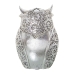 Decorative Figure Alexandra House Living Silver Acrylic Plastic Melamin Owl 12 x 9 x 18 cm