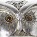 Decorative Figure Alexandra House Living Silver Acrylic Plastic Melamin Owl 12 x 9 x 18 cm