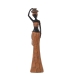 Figura Decorativa Alexandra House Living Castanho Acrílico Plástico Melamina Africana 8 x 5 x 32 cm