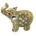 Decoratieve figuren Alexandra House Living Gouden Acryl Plastic Melamine Olifant 11 x 6 x 16 cm