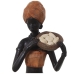 Figura Decorativa Alexandra House Living Castanho Acrílico Plástico Melamina Africana