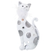 Figura Decorativa Alexandra House Living Blanco Acrílico Plástico Melamina Gato 12 x 6 x 26 cm