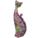 Statua Decorativa Alexandra House Living Acrilico Plastica Melammina Gatto 10 x 10 x 30 cm