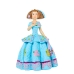 Decorative Figure Alexandra House Living Menina Celeste Acrylic Plastic Melamin 11 x 11 x 15 cm