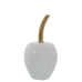 Decorative Figure Alexandra House Living White Golden Ceramic Cherries 10 x 20 cm