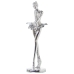 Decoratieve figuren Alexandra House Living Zilverkleurig Acryl Plastic Melamine Ballerina 8 x 7 x 26 cm