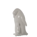 Figura Decorativa Alexandra House Living Branco Cerâmica Pinguim