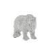 Decoratieve figuren Alexandra House Living Zilverkleurig Acryl Plastic Melamine Neushoorn