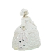 Figura Decorativa Alexandra House Living Menina Branco Acrílico Plástico Melamina 15 x 11 x 18 cm