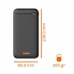 Powerbank PcCom Essential Черен 10000 mAh 20 W