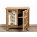 Sideboard Romimex Golden Natural Wood Metal Mirror 86 x 80 x 40 cm