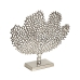 Decoratieve figuren Romimex Zilverkleurig Aluminium Koraal 43 x 36 x 11 cm