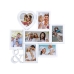 Photo frame Romimex White PVC 46 x 46 x 2 cm Multiple