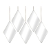 Set di Specchi Romimex Argentato polistirene 17 x 27 x 1 cm 5 Pezzi