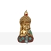 Dekorativ figur Romimex Gylden Harpiks Buddha 11 x 20 x 10 cm