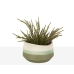 Planter Romimex Green Cream Ceramic 20 x 13 x 20 cm