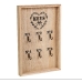 Key rack Romimex Natural MDF Wood 20 x 30 x 3 cm