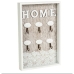 Key rack Romimex White Natural MDF Wood 20 x 30 x 3 cm