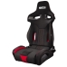 Assento de Corrida Sparco 009011NRRS Carro Preto Vermelho