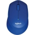 Беспроводная мышь Logitech M330 Silent Plus Синий 1000 dpi